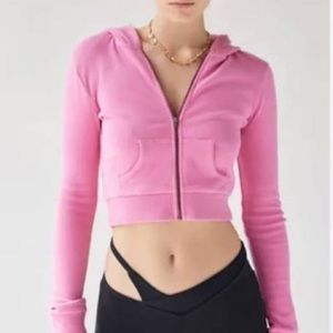 Y2K Pink Cropped Jacket